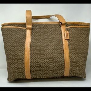 Coach Signature Vintage Diaper Laptop Travel Tote